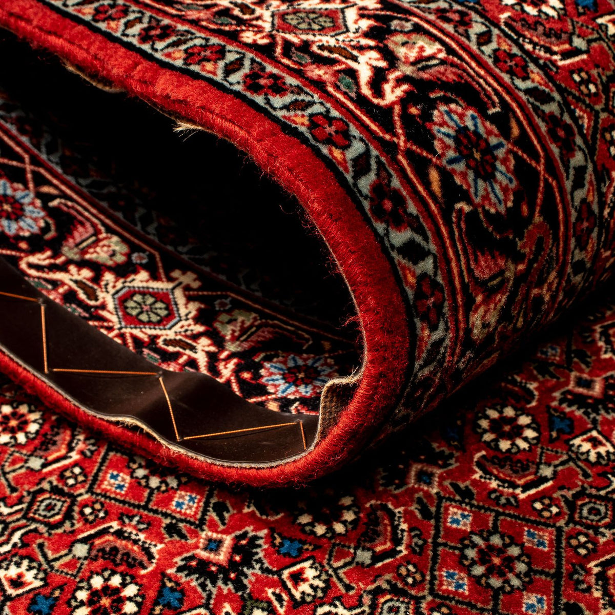 Biegacz Dywan perski - Bijar - 296 x 81 cm - wielokolorowy