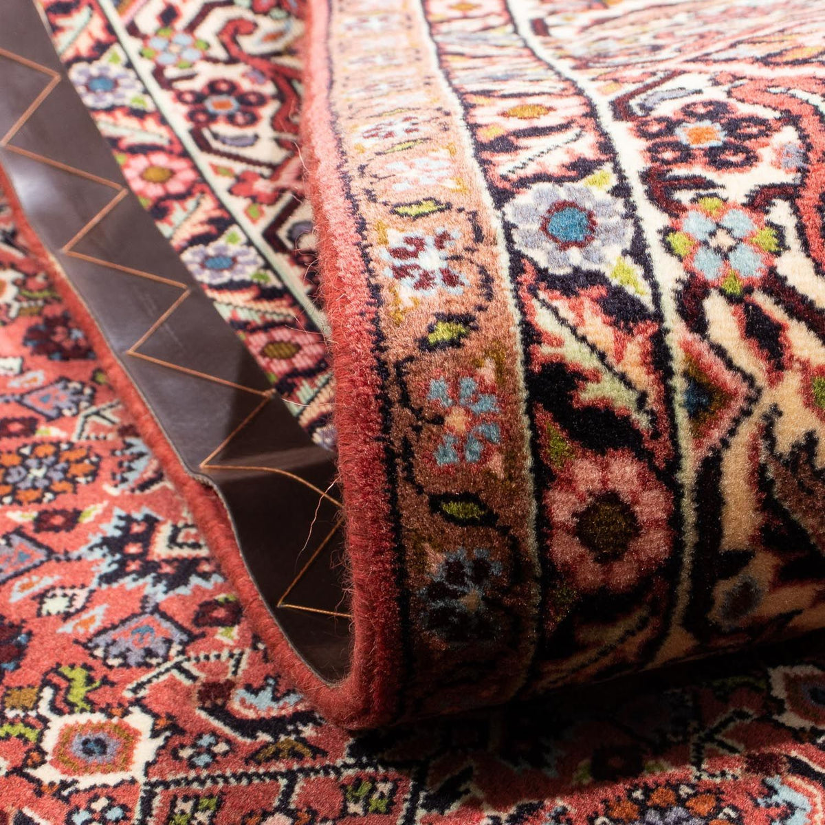 Dywan perski - Bijar - 257 x 178 cm - ciemna czerwień