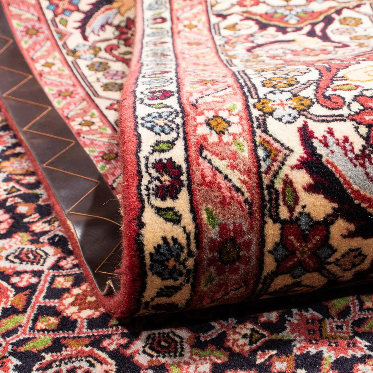 Dywan perski - Bijar - 292 x 199 cm - ciemnoniebieski