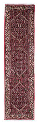 Biegacz Dywan perski - Bijar - 315 x 78 cm - czerwony