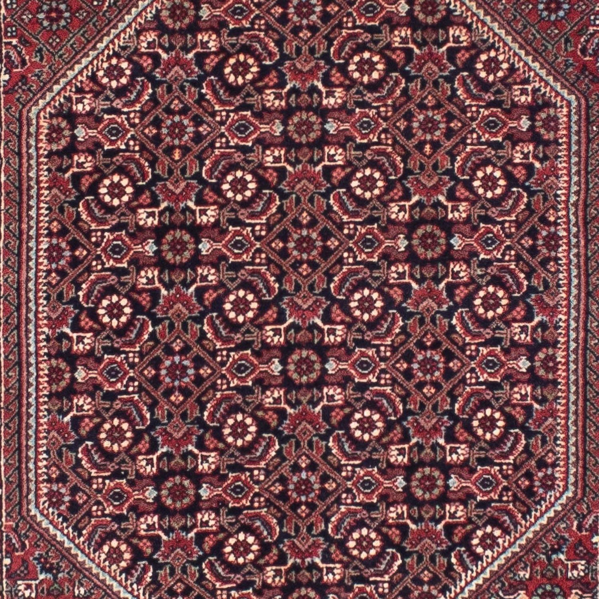 Biegacz Dywan perski - Bijar - 315 x 78 cm - czerwony