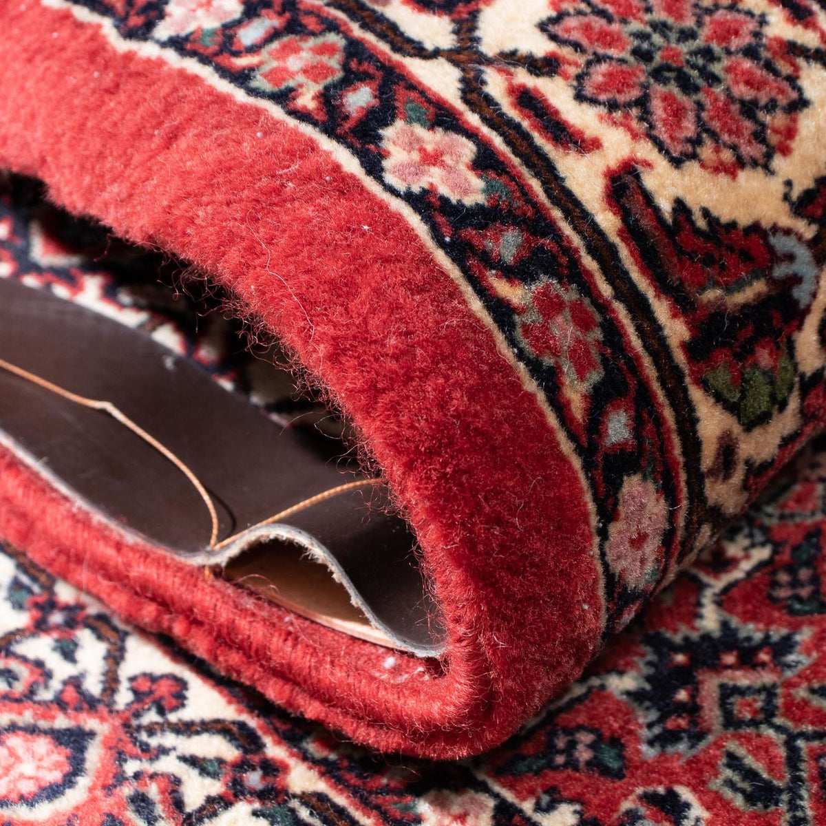 Biegacz Dywan perski - Bijar - 315 x 78 cm - czerwony