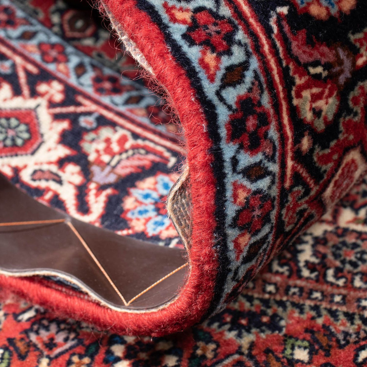 Biegacz Dywan perski - Bijar - 282 x 78 cm - jasna czerwień