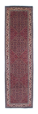 Biegacz Dywan perski - Bijar - 303 x 84 cm - czerwony