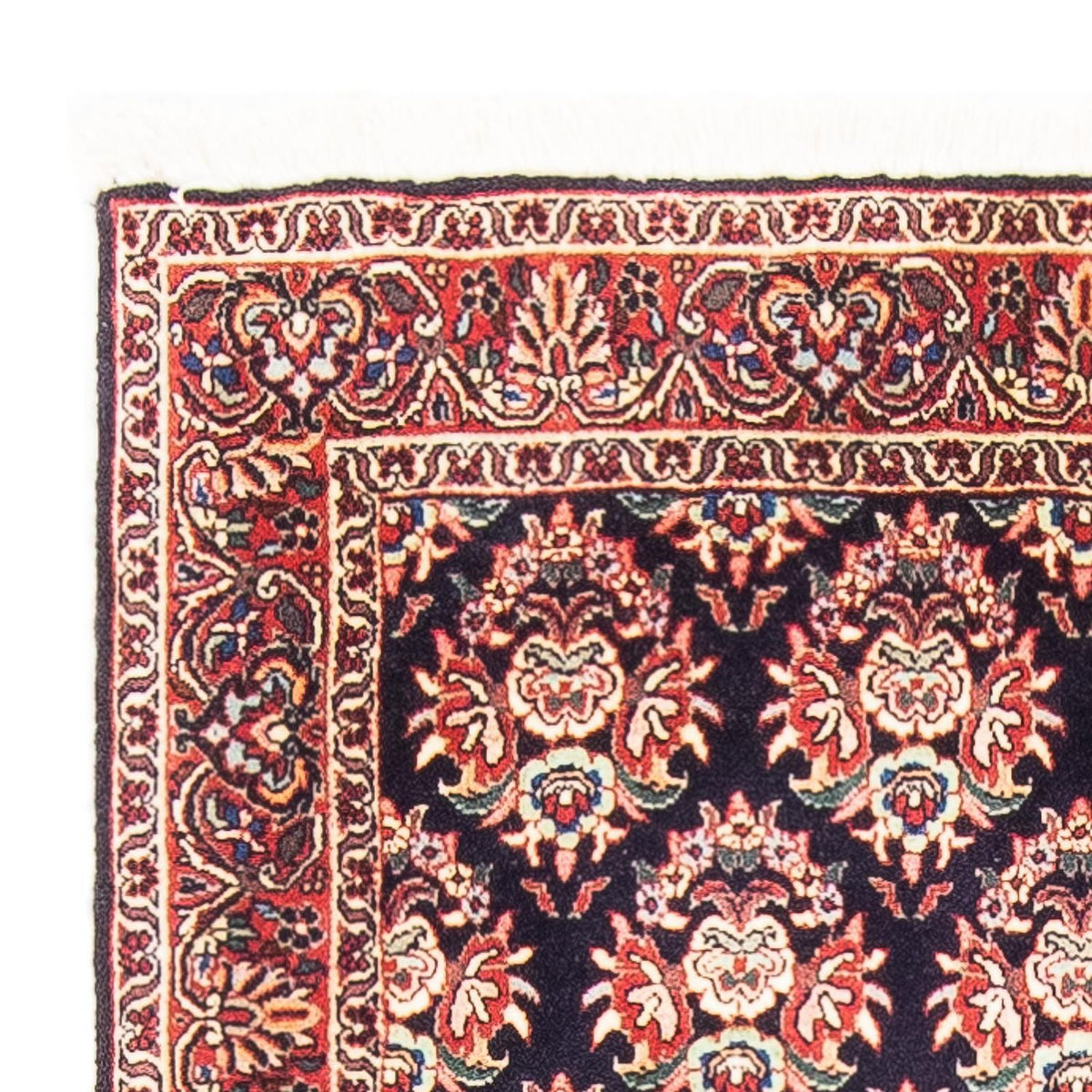 Dywan perski - Bijar - 143 x 82 cm - ciemnoniebieski