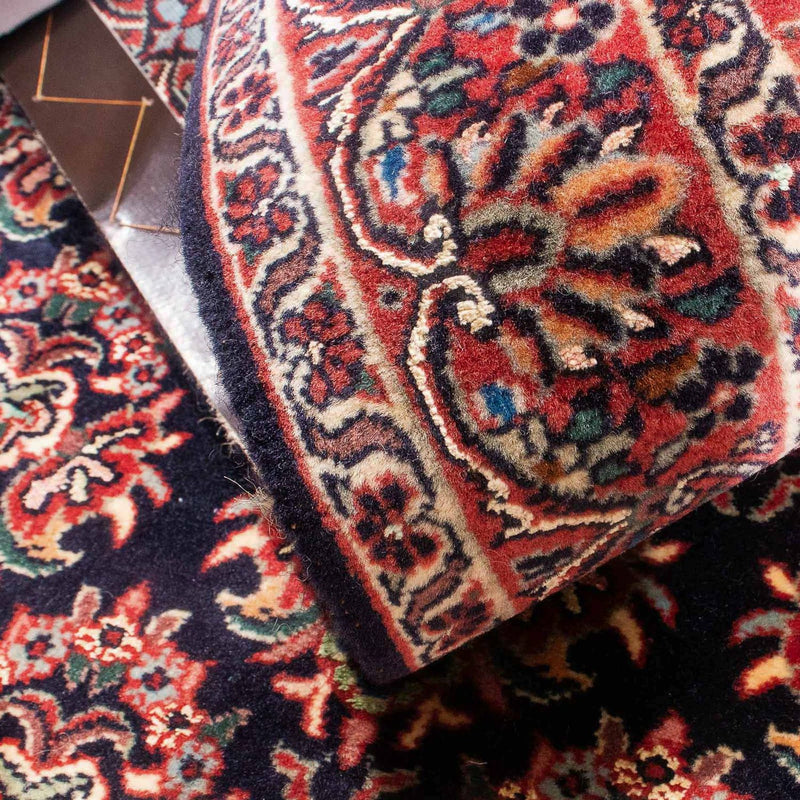 Dywan perski - Bijar - 143 x 82 cm - ciemnoniebieski