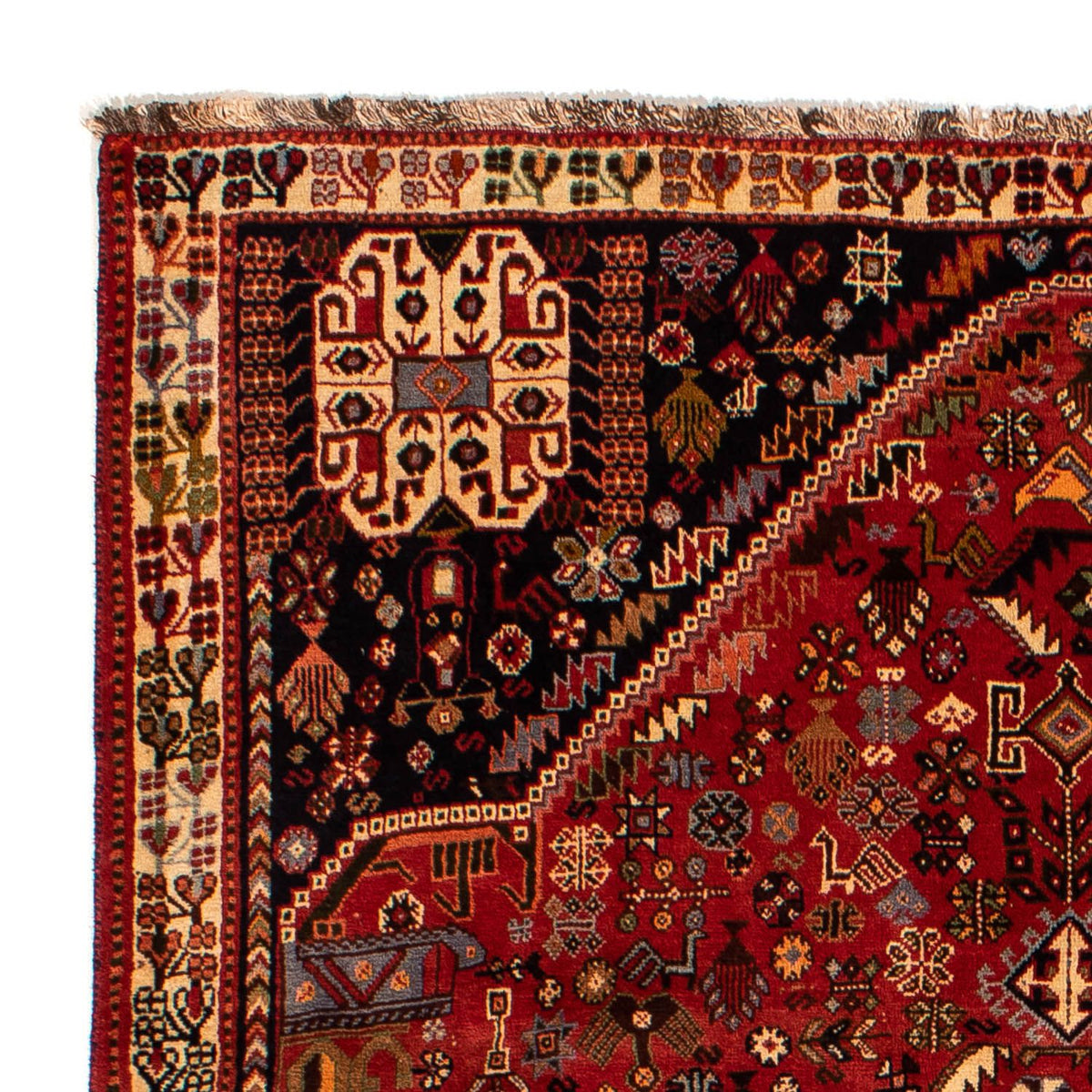 Perski dywan - Nomadyczny - 290 x 184 cm - ciemna czerwień