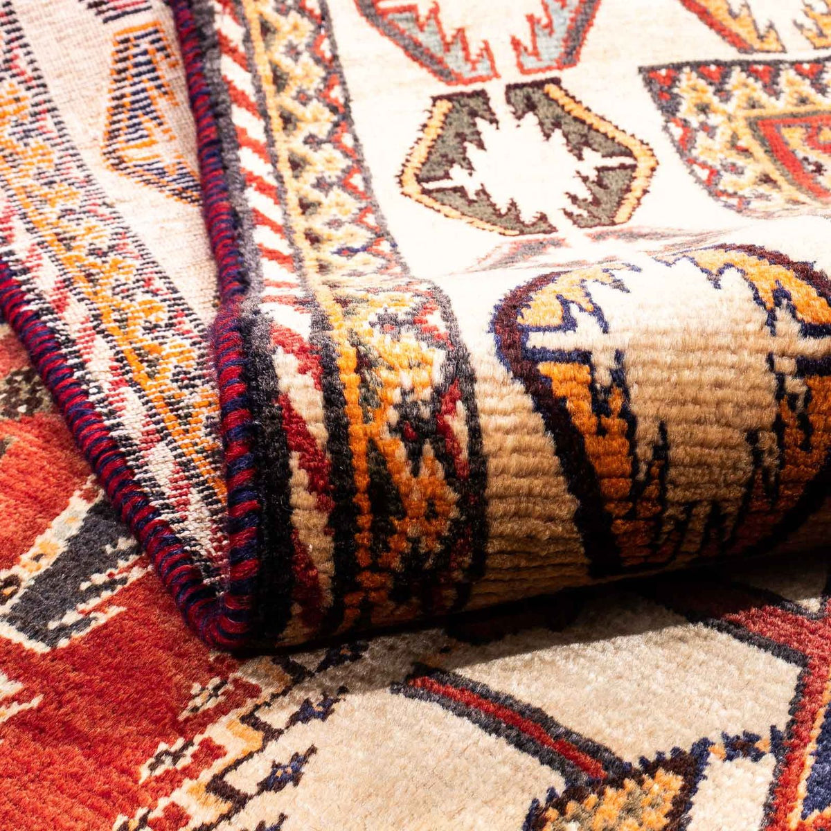 Perski dywan - Nomadyczny - 270 x 152 cm - czerwony