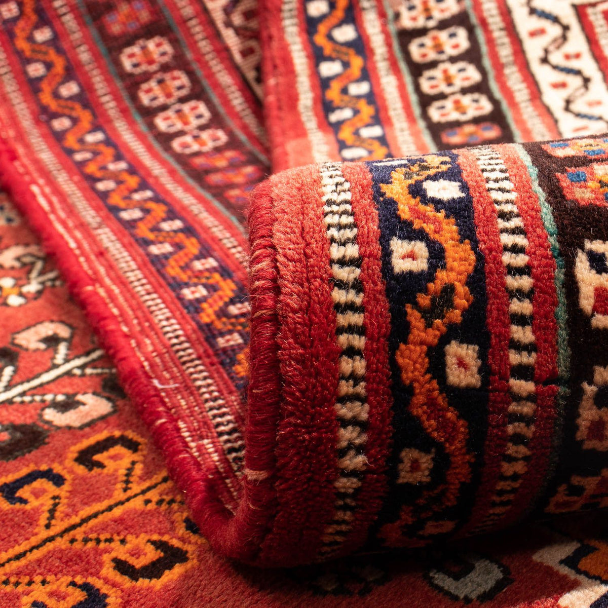 Perski dywan - Nomadyczny - 273 x 198 cm - ciemna czerwień