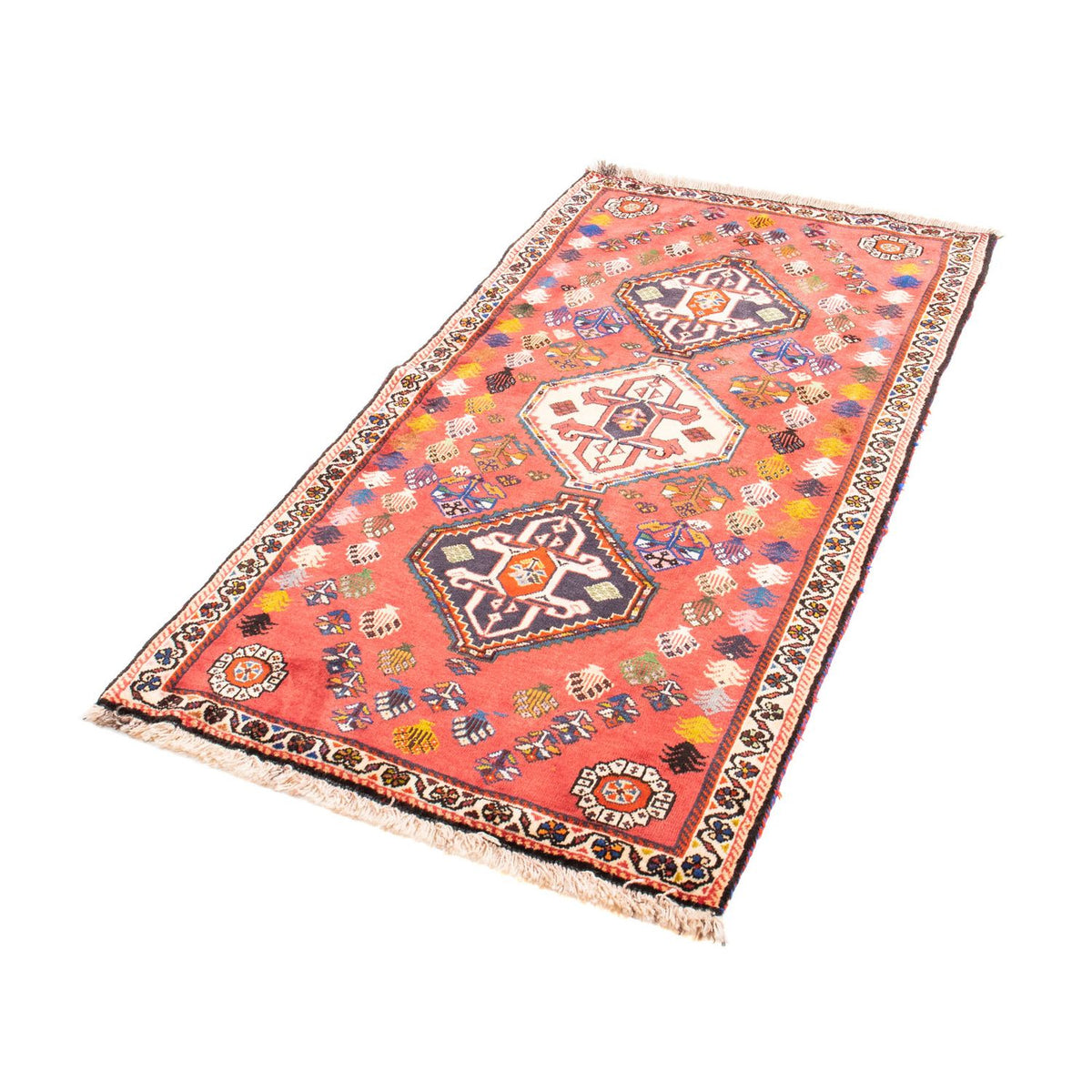 Biegacz Perski dywan - Nomadyczny - 157 x 81 cm - czerwony