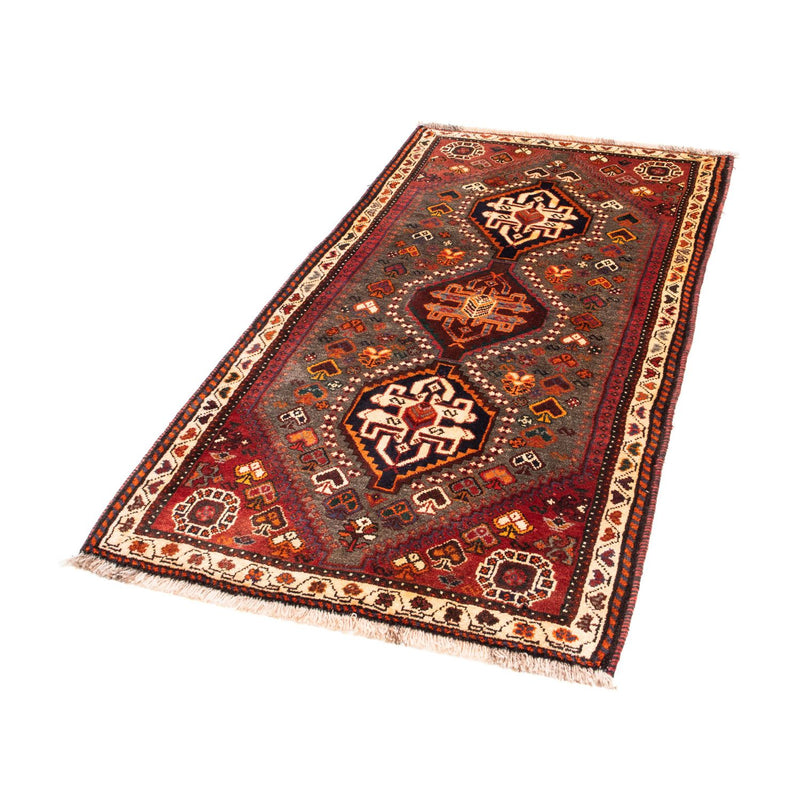 Perski dywan - Nomadyczny - 158 x 86 cm - ciemnobrązowy