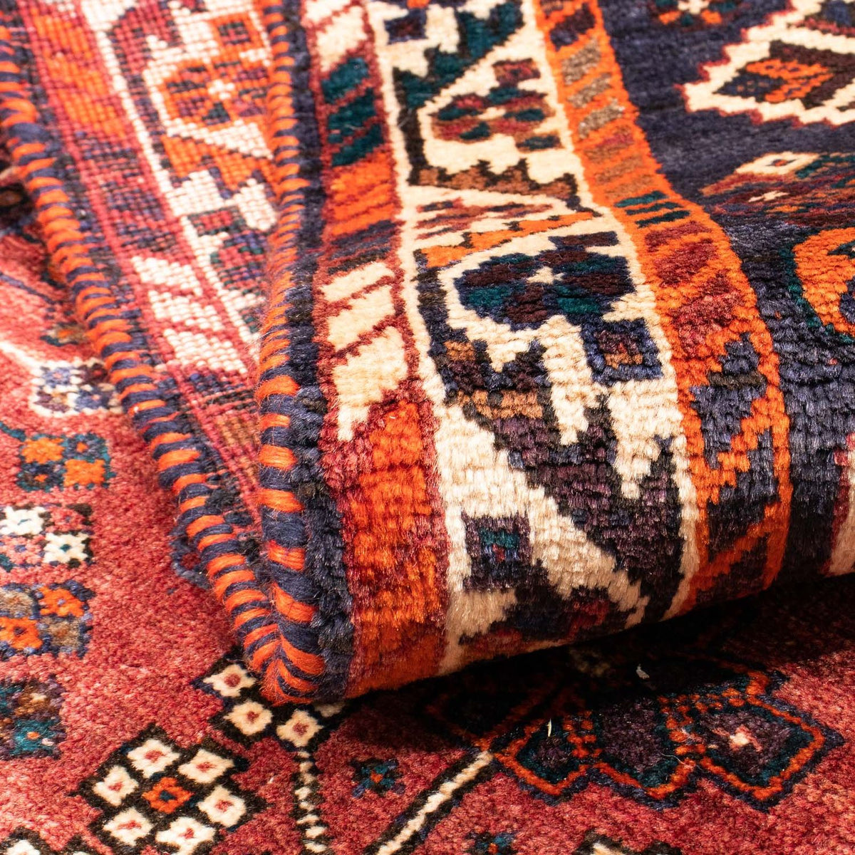 Perski dywan - Nomadyczny - 152 x 107 cm - ciemna czerwień