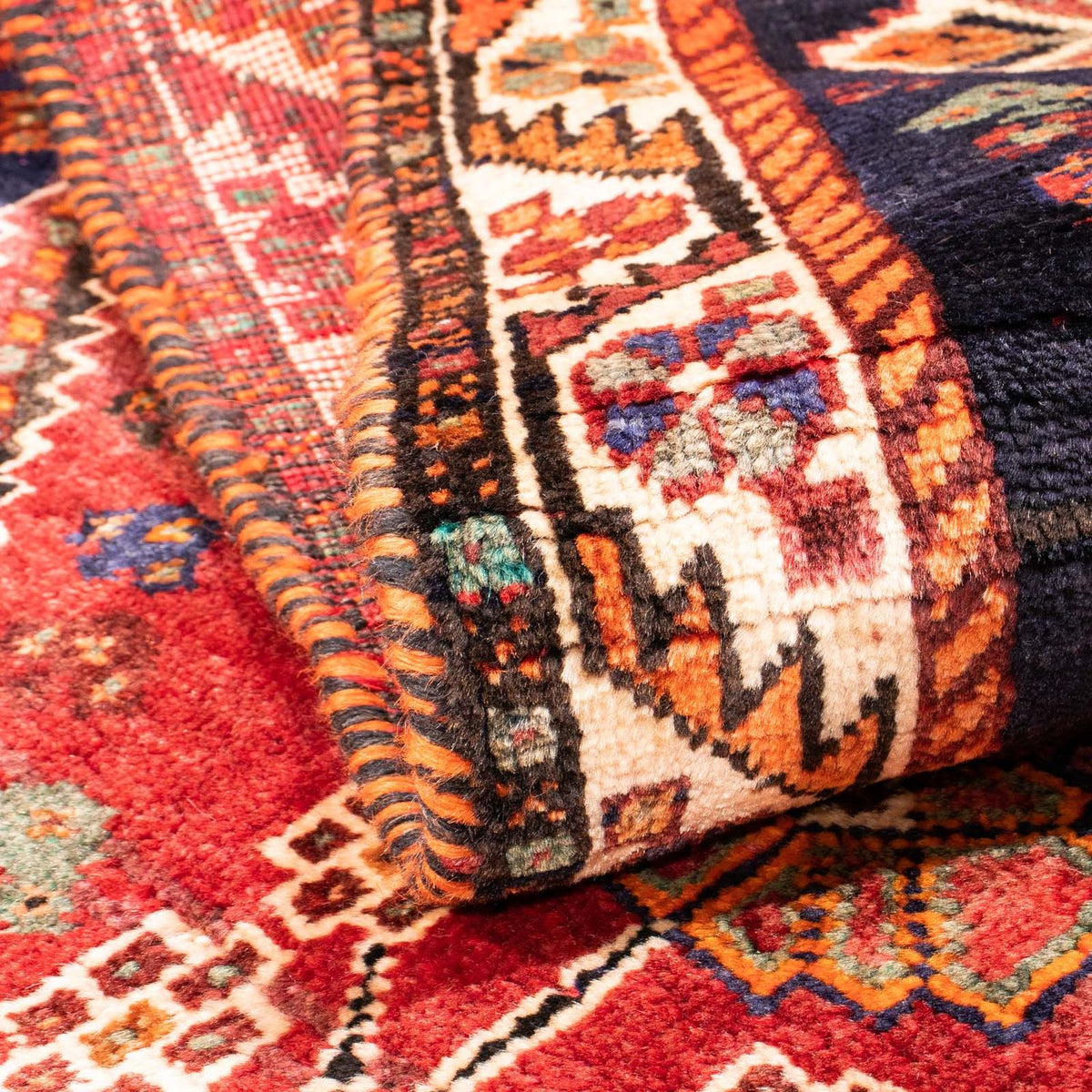 Perski dywan - Nomadyczny - 157 x 106 cm - ciemna czerwień