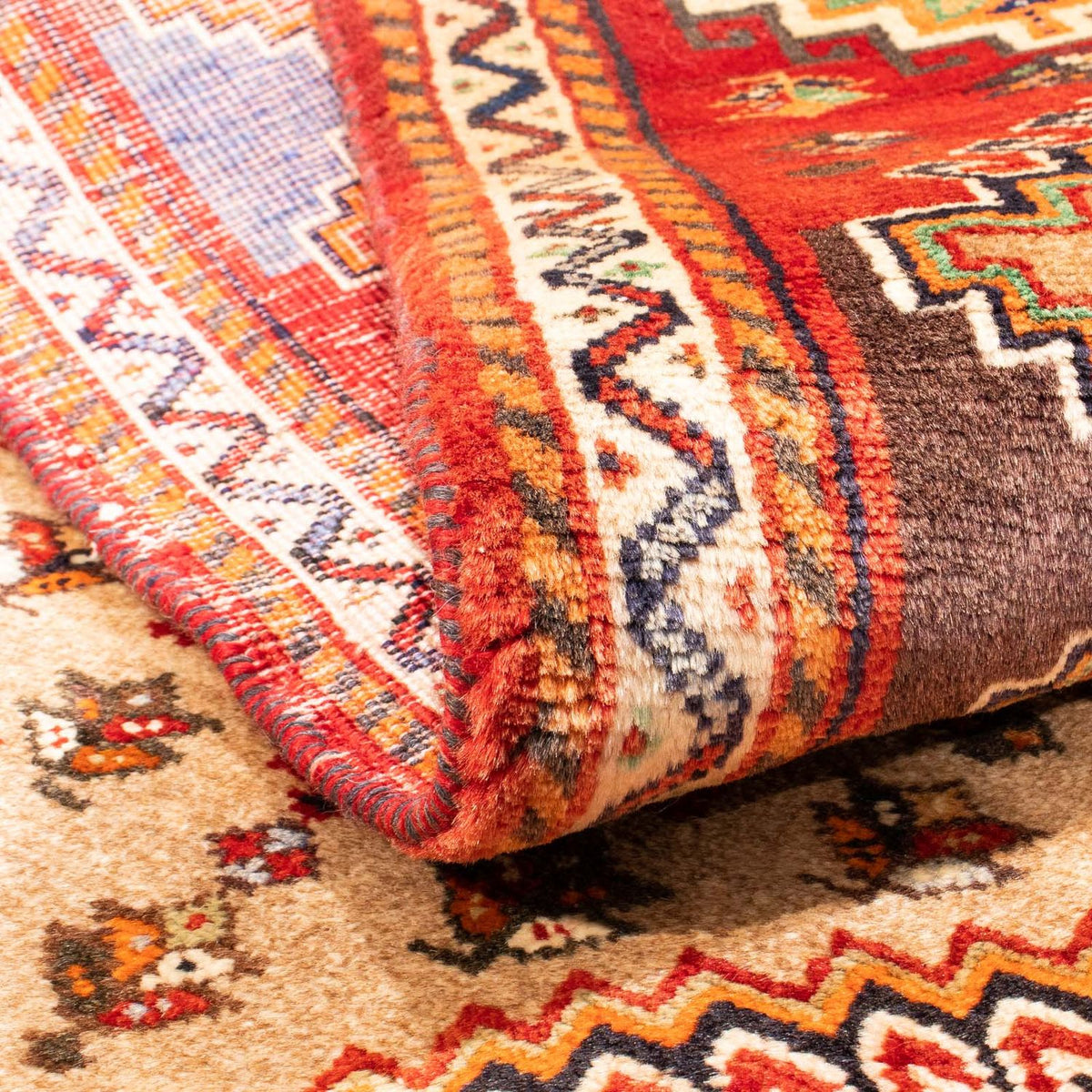 Perski dywan - Nomadyczny - 150 x 82 cm - beżowy