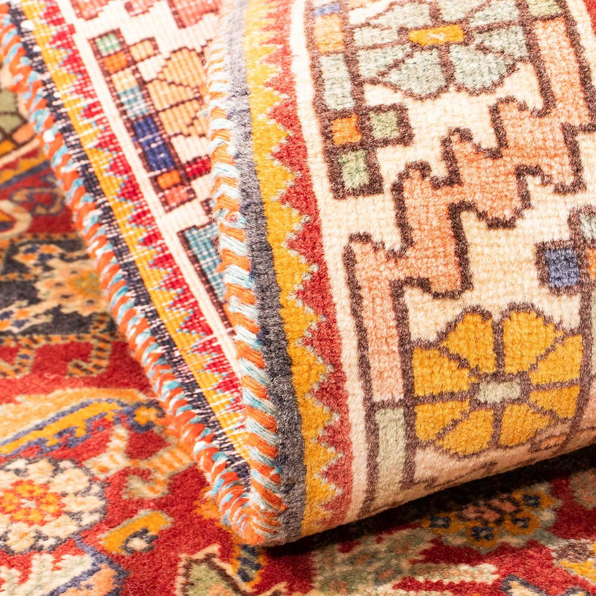 Perski dywan - Nomadyczny - 149 x 105 cm - ciemna czerwień