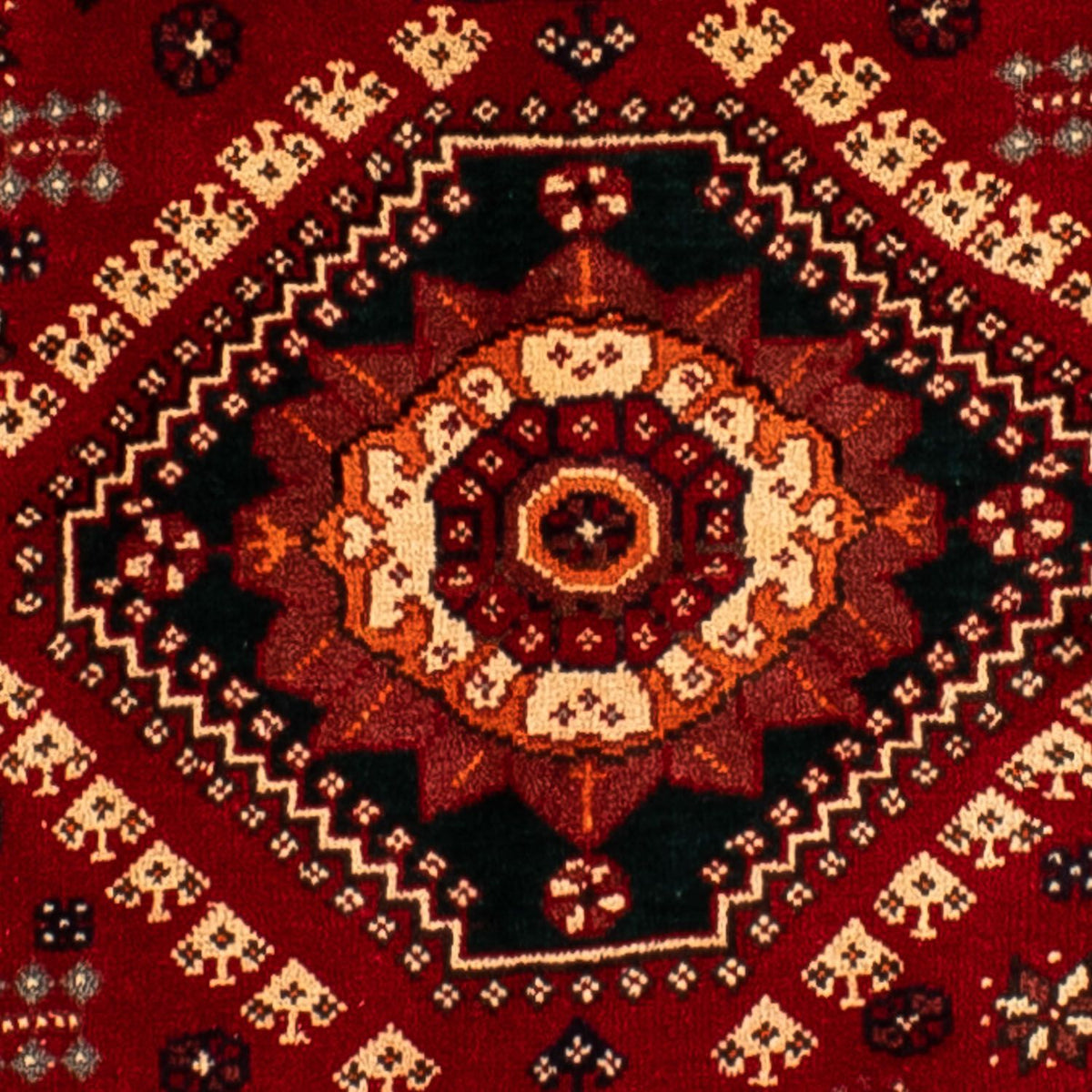 Perski dywan - Nomadyczny - 272 x 185 cm - ciemna czerwień