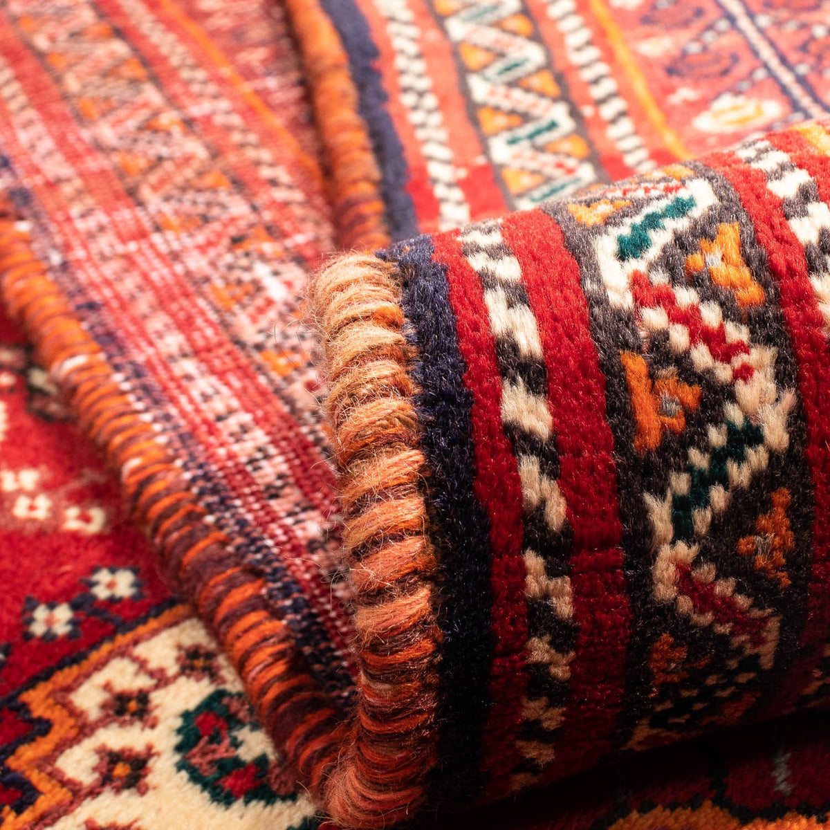 Perski dywan - Nomadyczny - 272 x 185 cm - ciemna czerwień