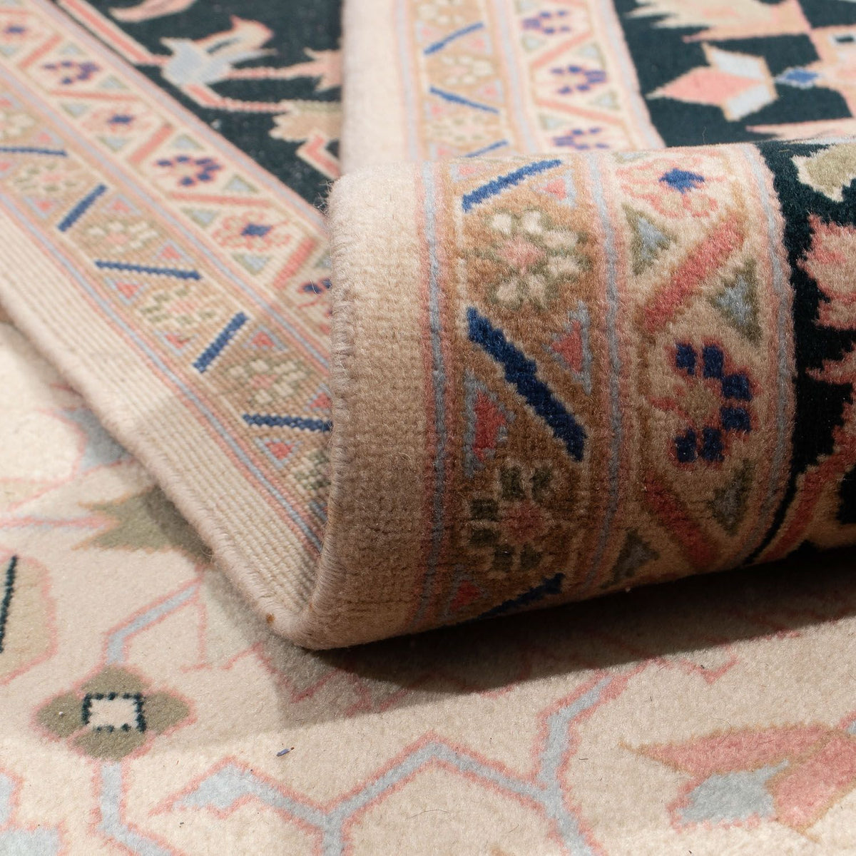 Dywan perski - Tabriz - Królewski - 295 x 233 cm - jasnobrązowy