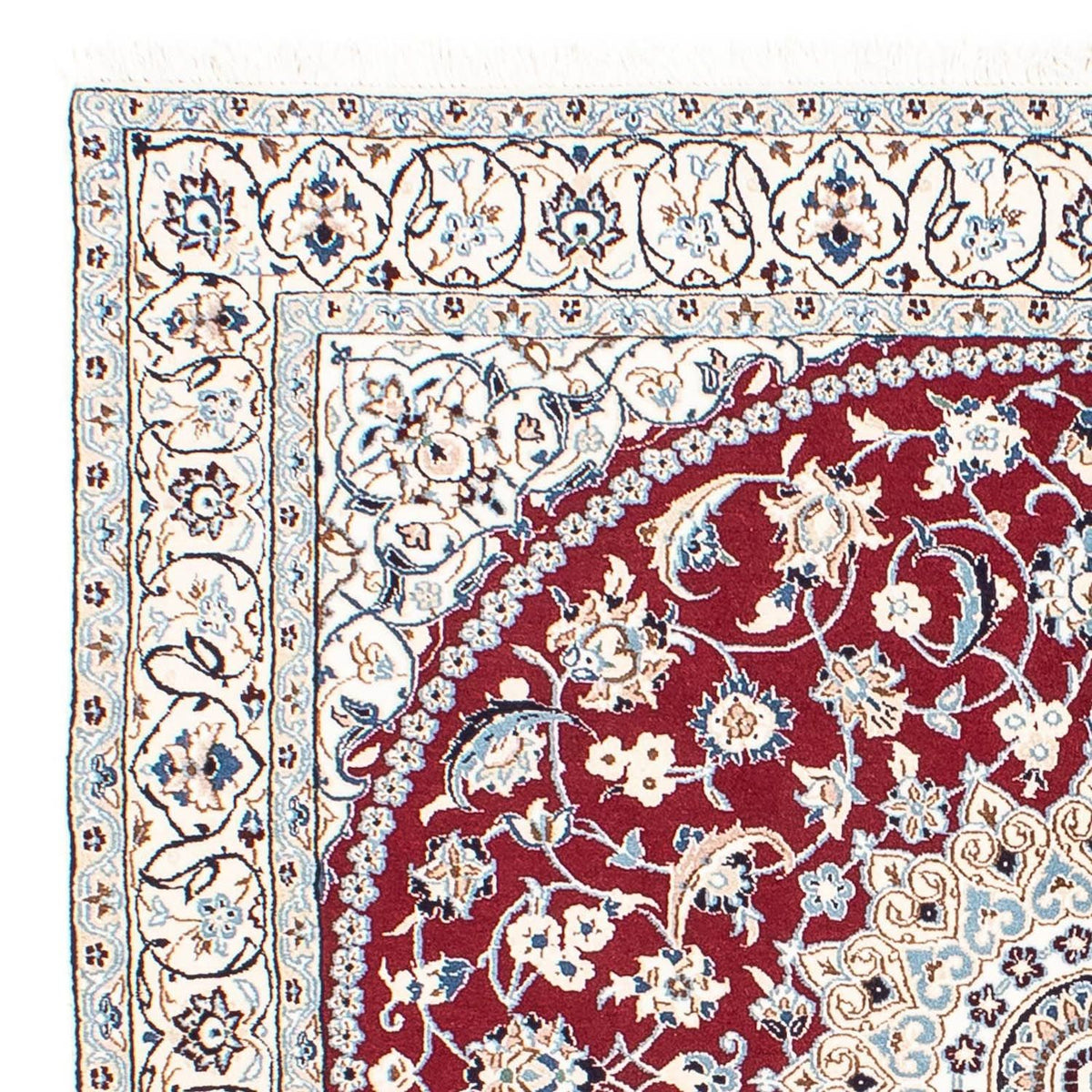 Dywan perski - Nain - Królewski kwadratowy  - 160 x 155 cm - ciemna czerwień