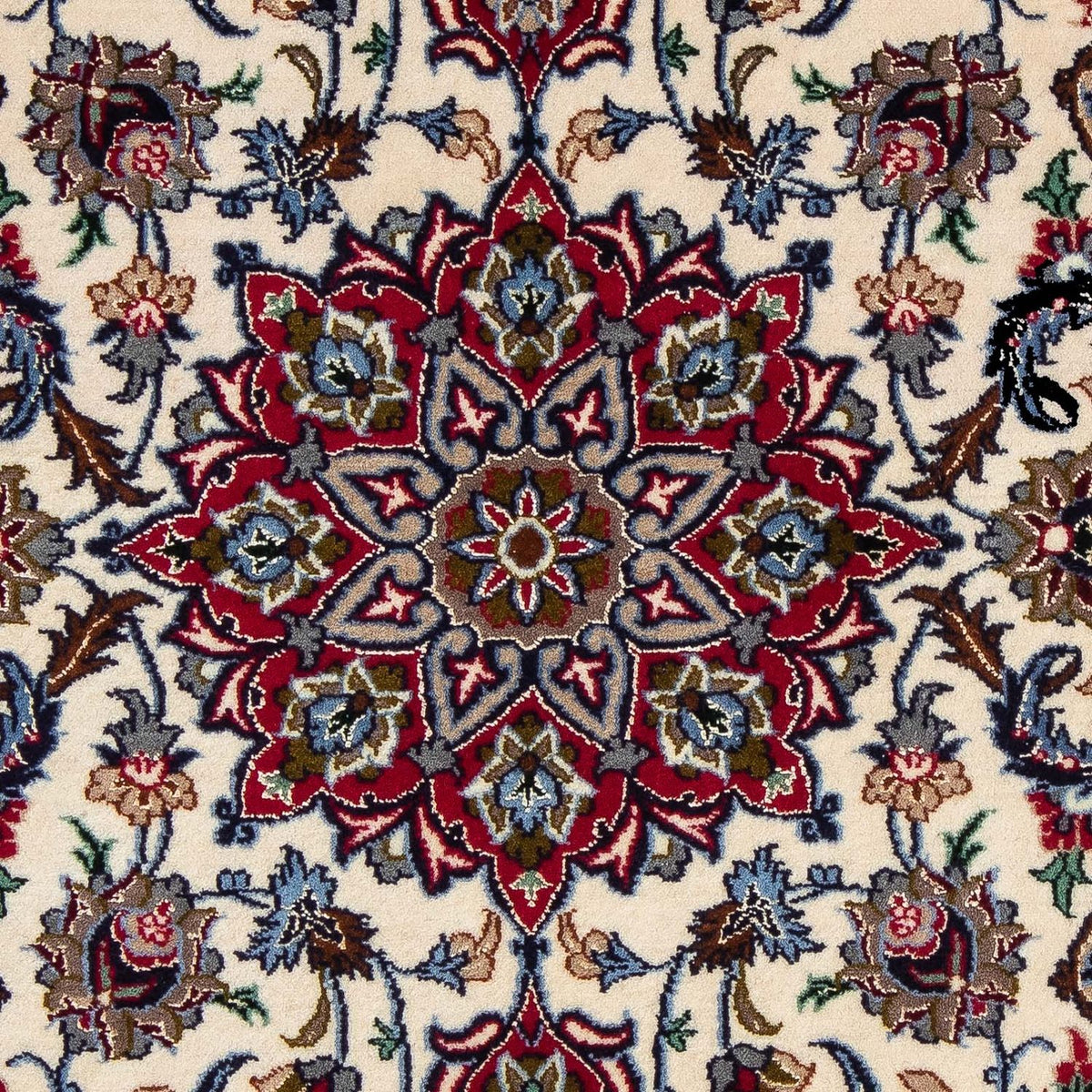 Dywan perski - Isfahan - Premium - 102 x 70 cm - ciemna czerwień