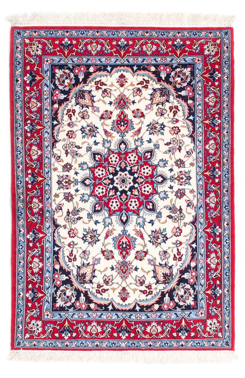 Dywan perski - Isfahan - Premium - 118 x 82 cm - beżowy