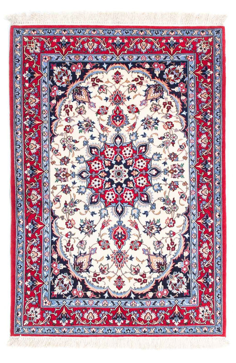 Dywan perski - Isfahan - Premium - 118 x 82 cm - beżowy