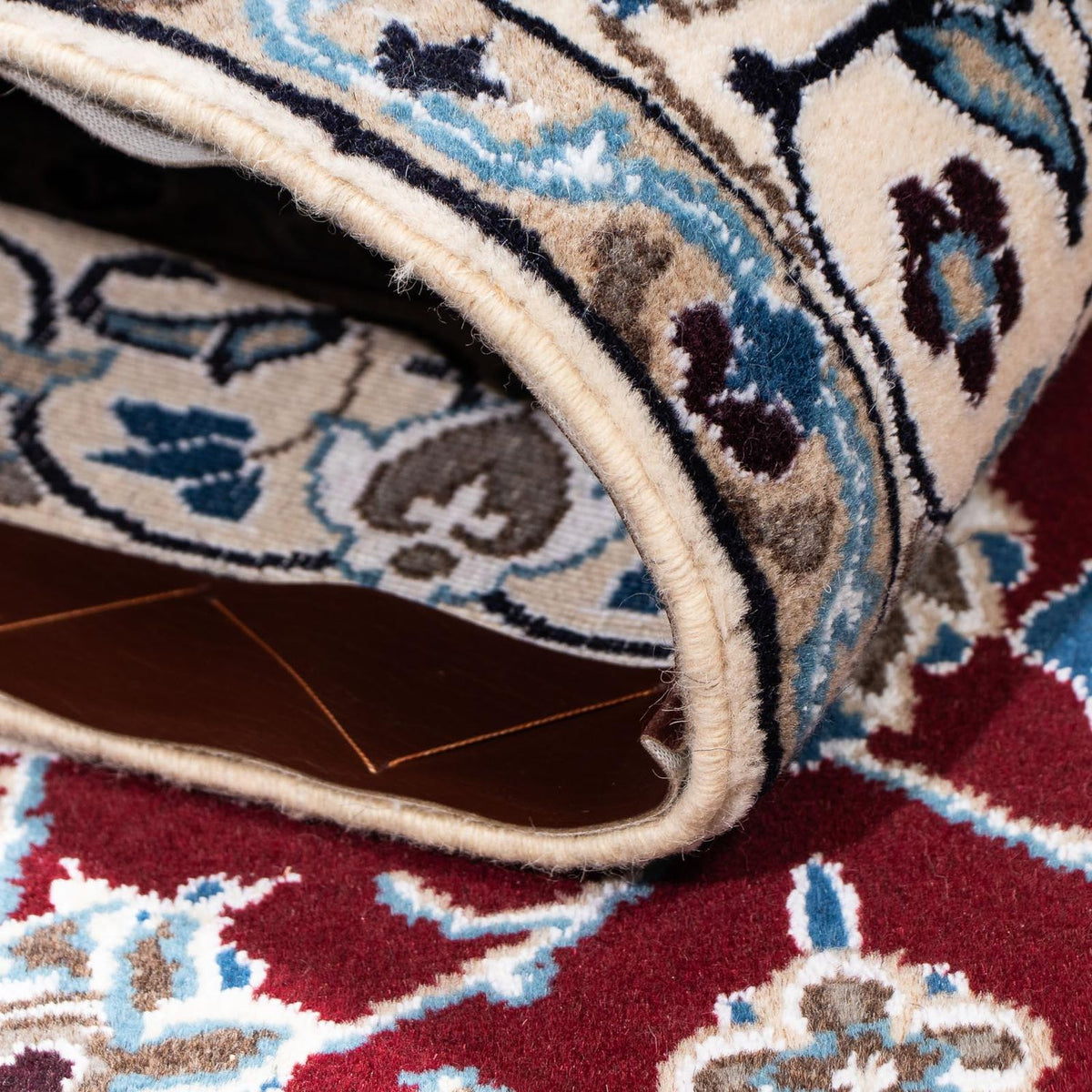 Biegacz Dywan perski - Nain - Królewski - 178 x 106 cm - ciemna czerwień