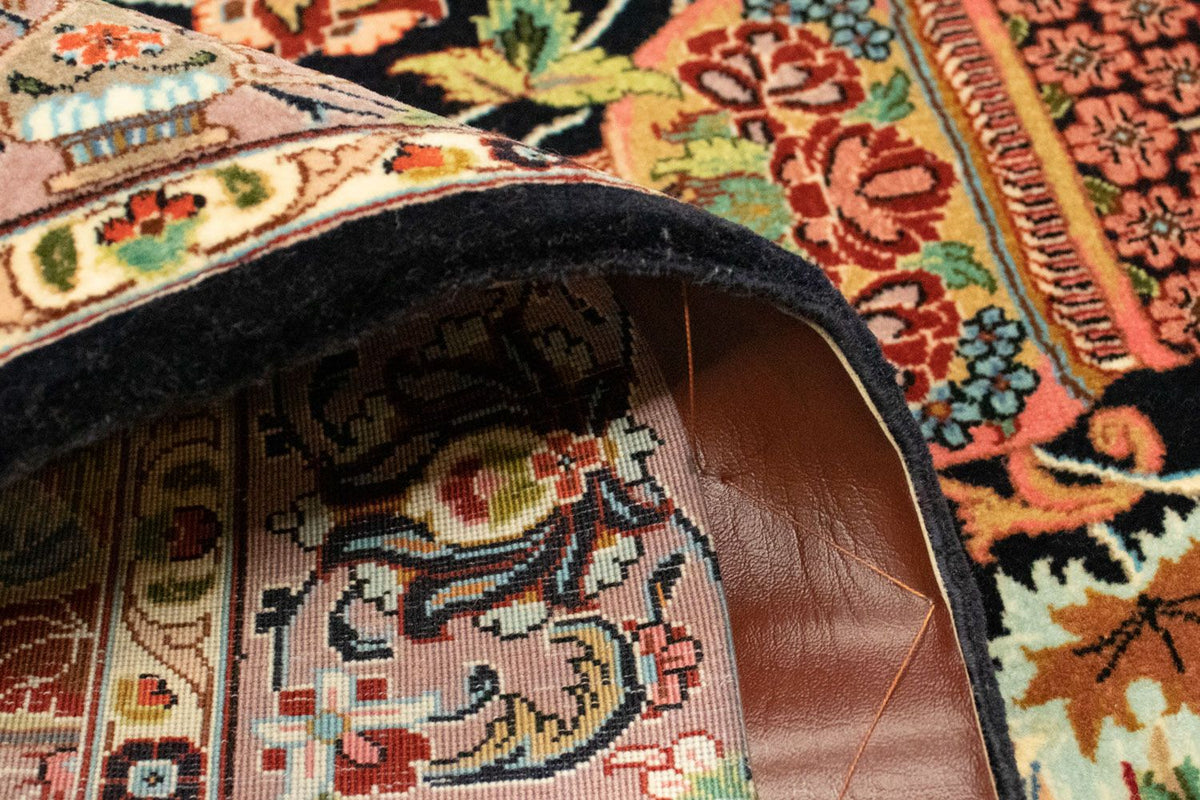 Dywan perski - Ghom - 156 x 102 cm - czarny