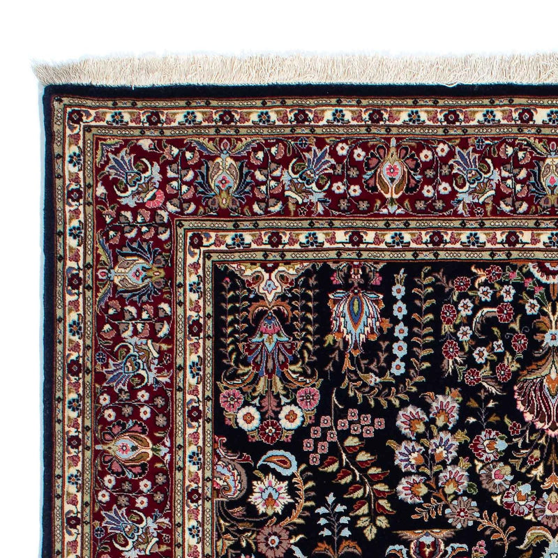 Dywan perski - Ghom - 193 x 141 cm - ciemnoniebieski