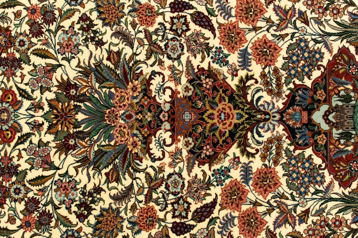 Dywan perski - Ghom - 145 x 102 cm - beżowy