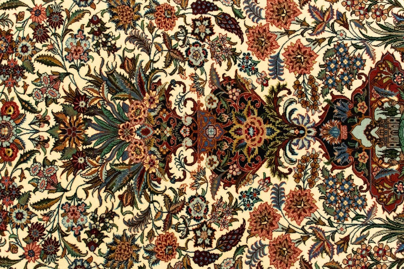 Dywan perski - Ghom - 145 x 102 cm - beżowy