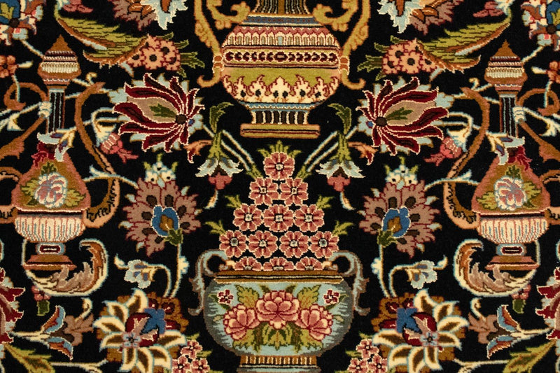 Dywan perski - Ghom - 149 x 101 cm - czarny