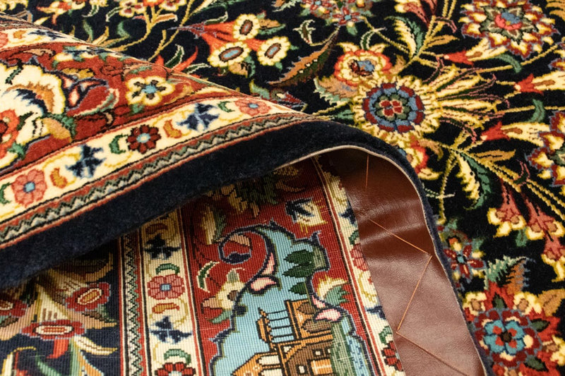 Dywan perski - Ghom - 153 x 102 cm - czarny