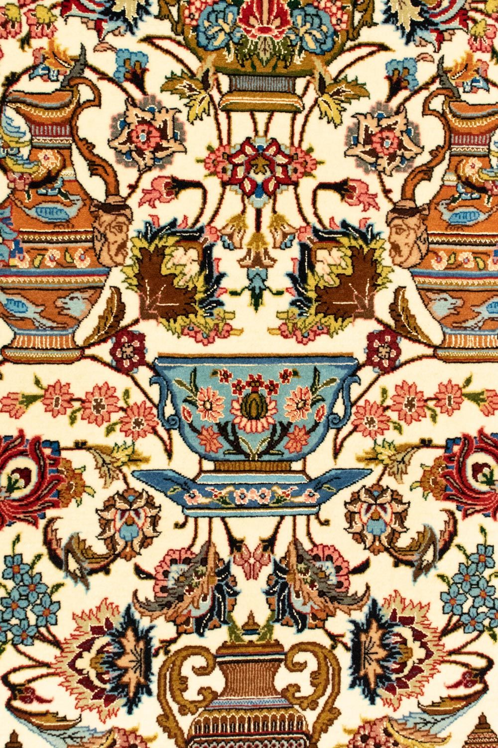 Dywan perski - Ghom - 152 x 101 cm - beżowy