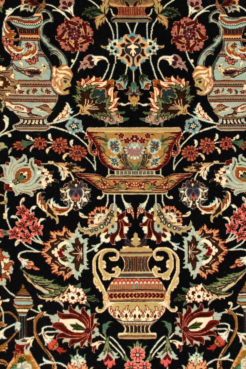 Dywan perski - Ghom - 157 x 102 cm - czarny