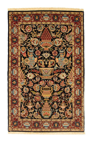 Dywan perski - Ghom - 158 x 102 cm - ciemnoniebieski