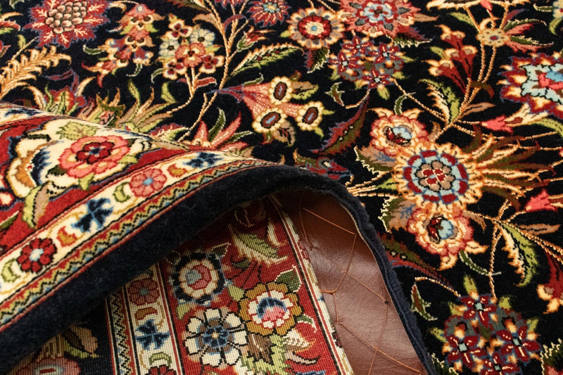 Dywan perski - Ghom - 156 x 102 cm - czarny