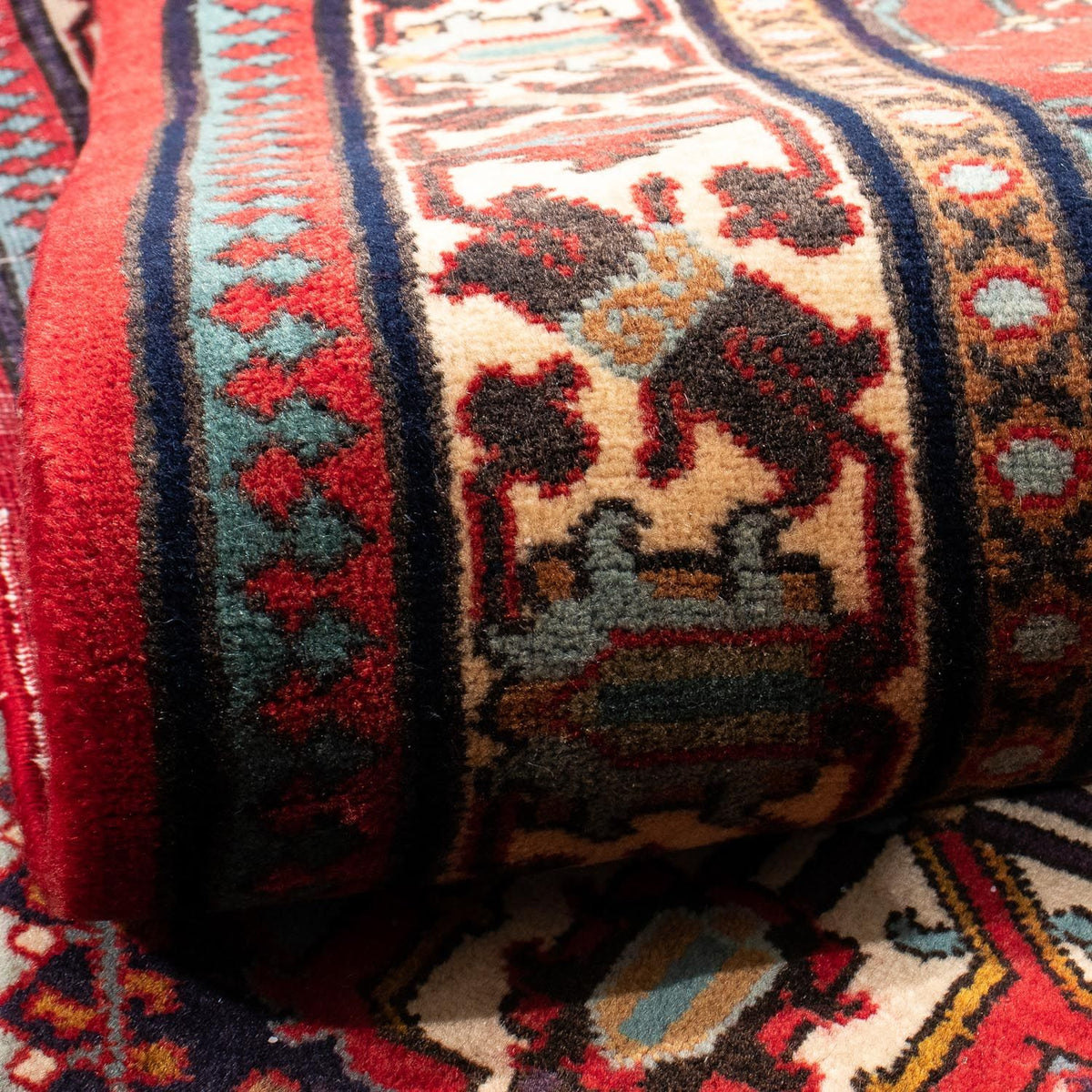 Biegacz Perski dywan - Nomadyczny - 325 x 118 cm - czerwony