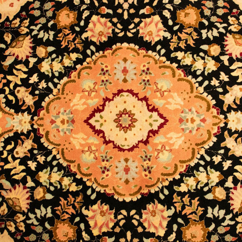 Dywan perski - Tabriz - Królewski - 155 x 103 cm - czarny