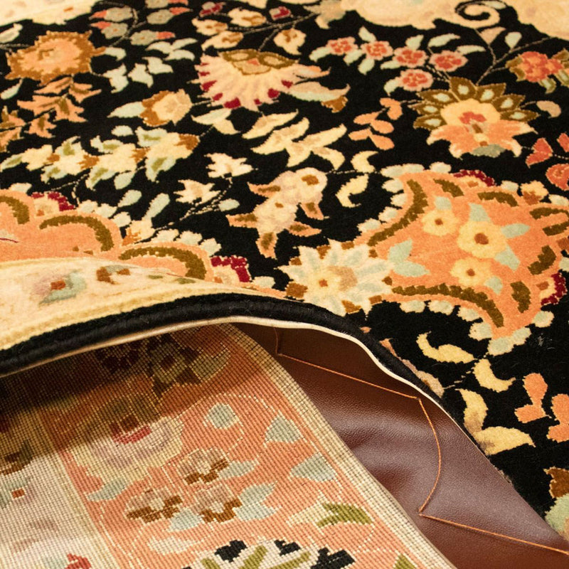 Dywan perski - Tabriz - Królewski - 155 x 103 cm - czarny