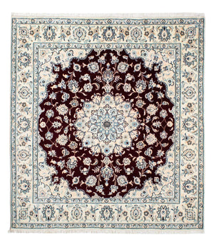 Dywan perski - Nain - Królewski kwadratowy  - 156 x 143 cm - ciemna czerwień