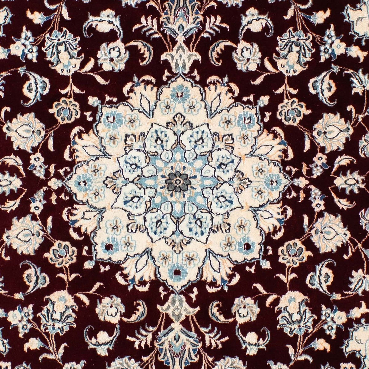 Dywan perski - Nain - Królewski kwadratowy  - 156 x 143 cm - ciemna czerwień