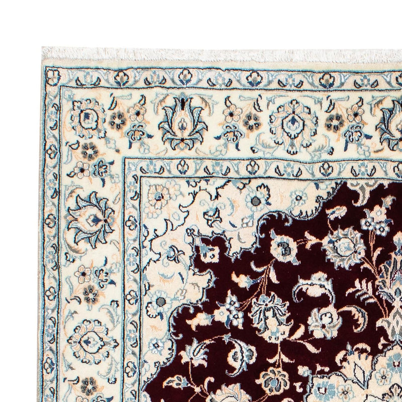 Dywan perski - Nain - Królewski kwadratowy  - 156 x 143 cm - ciemna czerwień