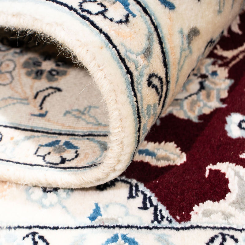 Dywan perski - Nain - Królewski kwadratowy  - 156 x 143 cm - ciemna czerwień