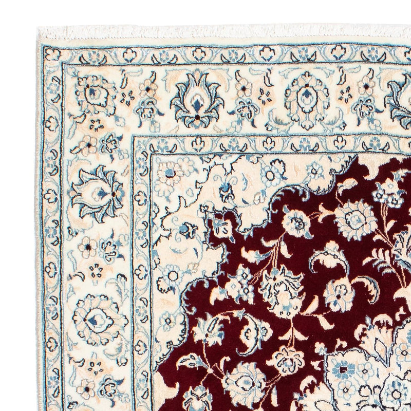 Dywan perski - Nain - Królewski kwadratowy  - 154 x 143 cm - ciemna czerwień