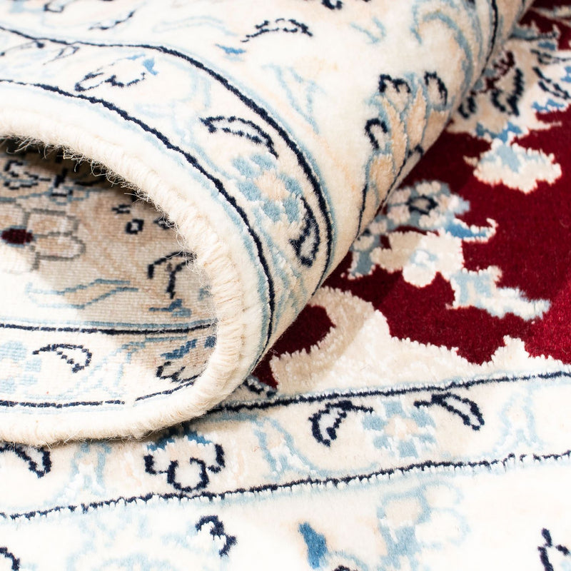 Dywan perski - Nain - Królewski kwadratowy  - 154 x 143 cm - ciemna czerwień