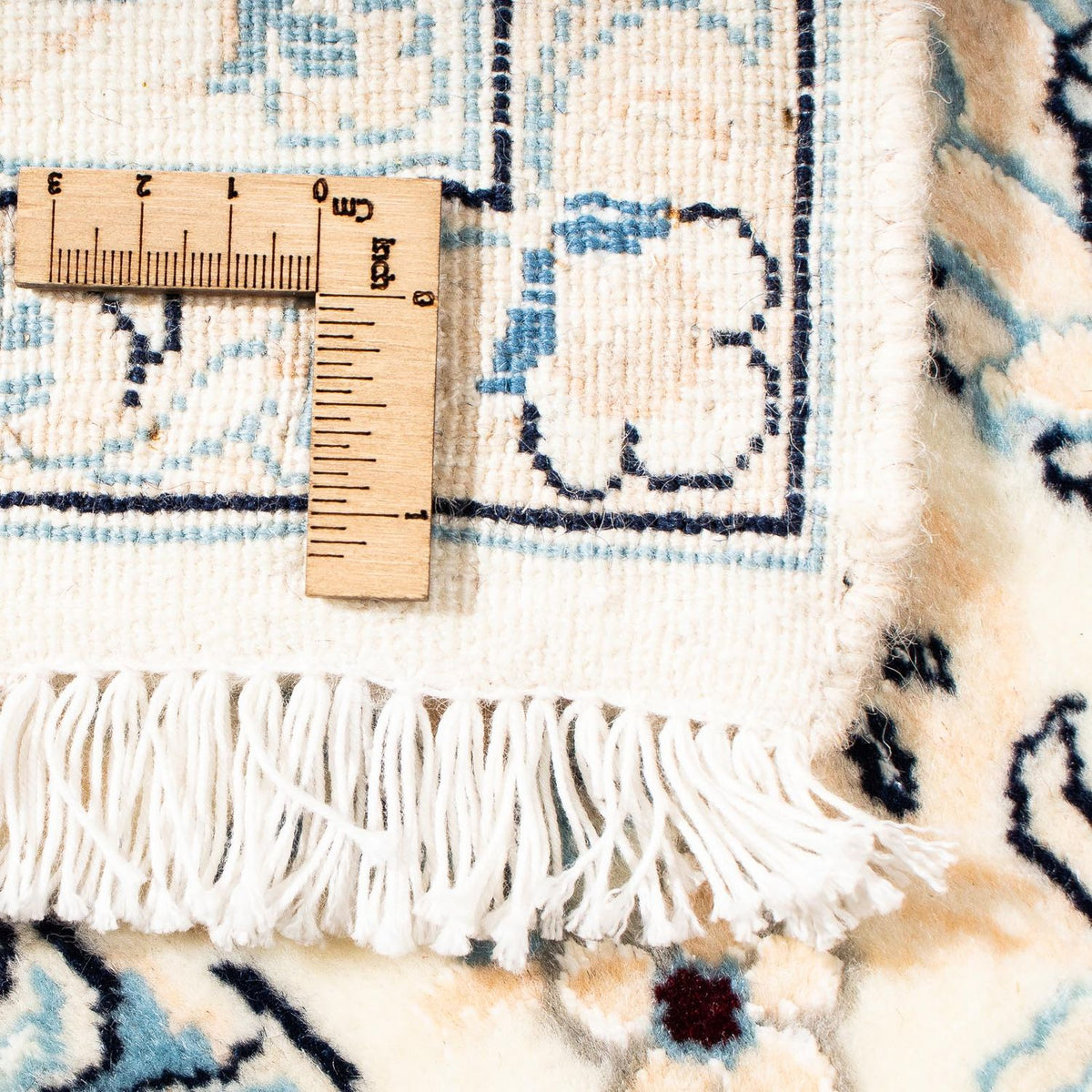 Dywan perski - Nain - Królewski kwadratowy  - 154 x 143 cm - ciemna czerwień