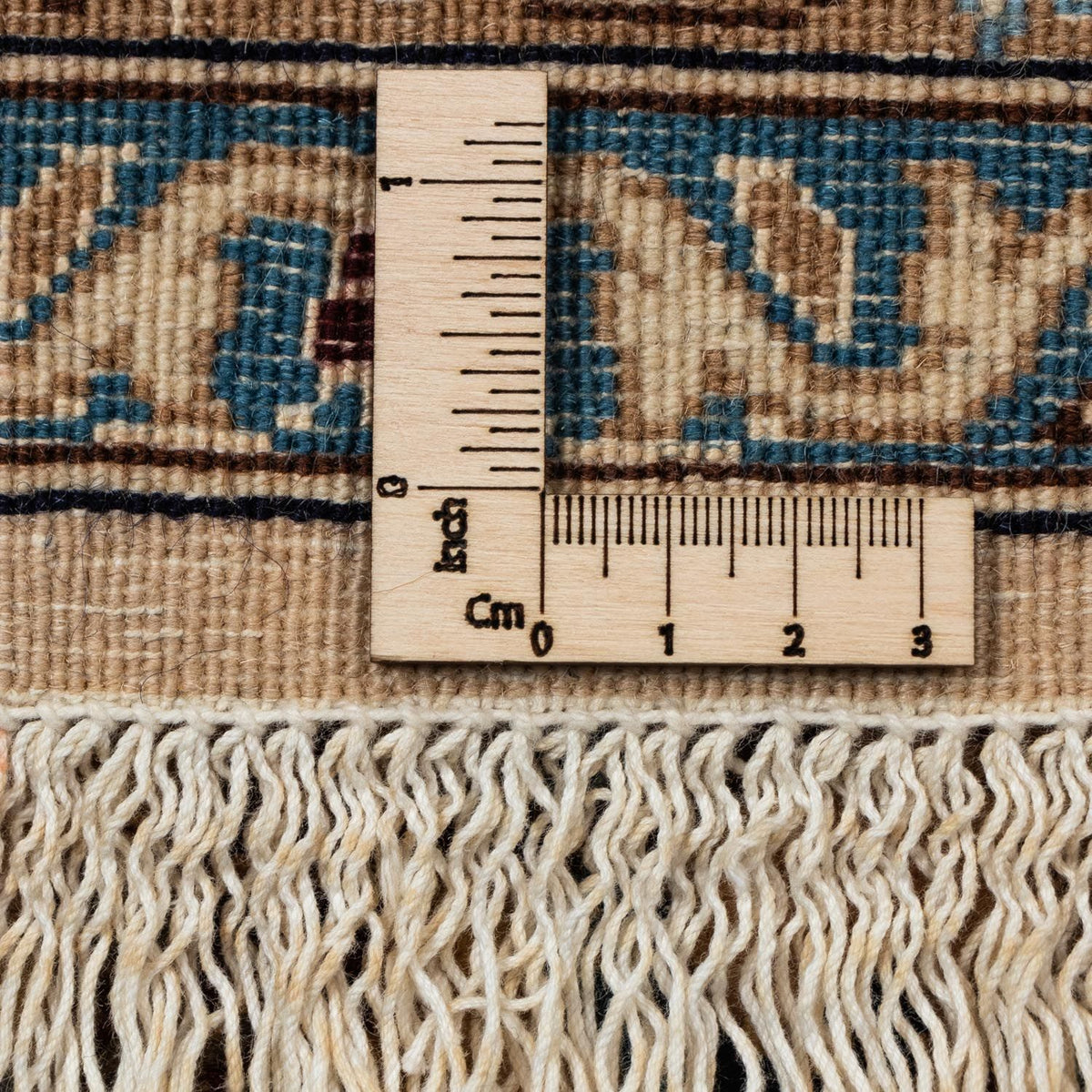 Dywan perski - Nain - Królewski - 373 x 246 cm - ciemny beż