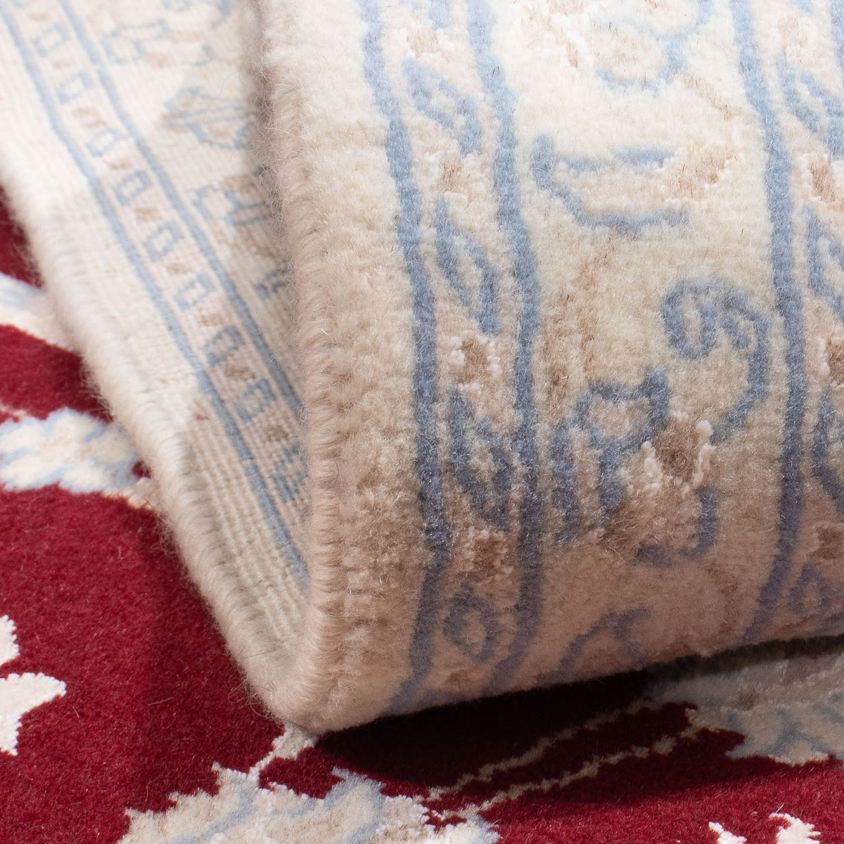 Dywan perski - Nain - 294 x 203 cm - ciemna czerwień