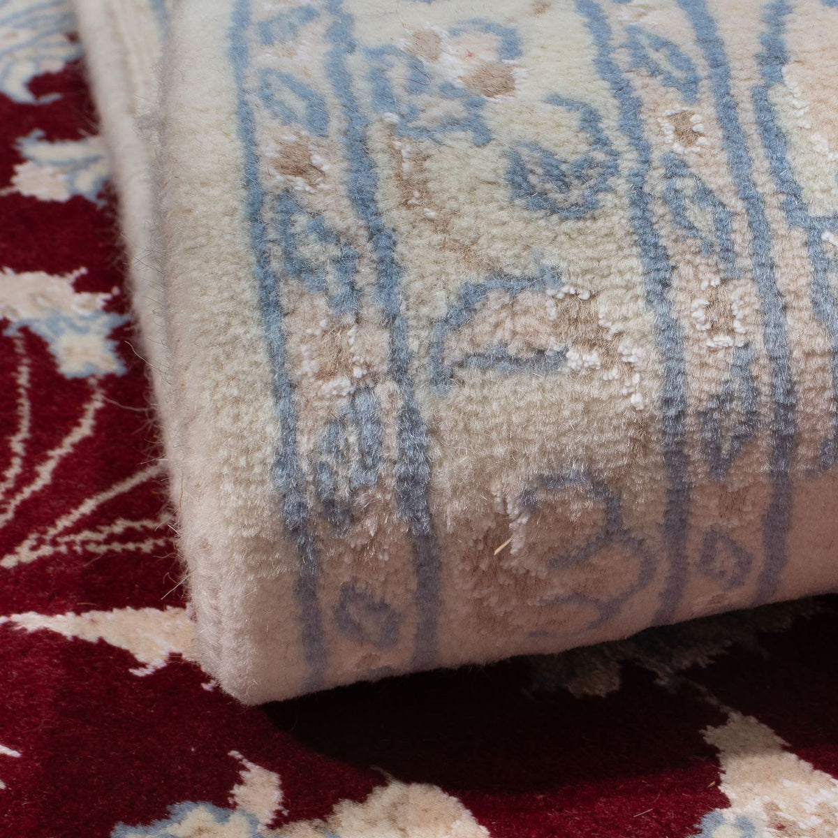 Dywan perski - Nain - 294 x 202 cm - ciemna czerwień